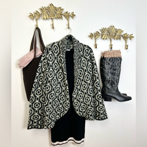 WOODEN SHIPS Paulo Buendia wool/mohair waterfall sweater/cardigan M/L - Picture 1 of 5